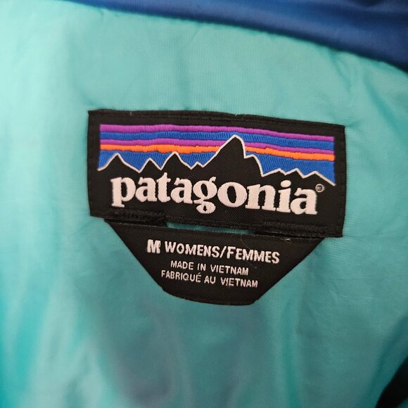 Patagonia Nano Puff Full Zip Up Insulated Jacket Womens Size Medium Solid Blue - Picture 7 of 8